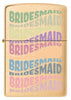 Front of Bridesmaid Design Windproof Lighter