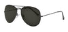 Front angled shot of Classic Pilot Sunglasses OB36 - Black