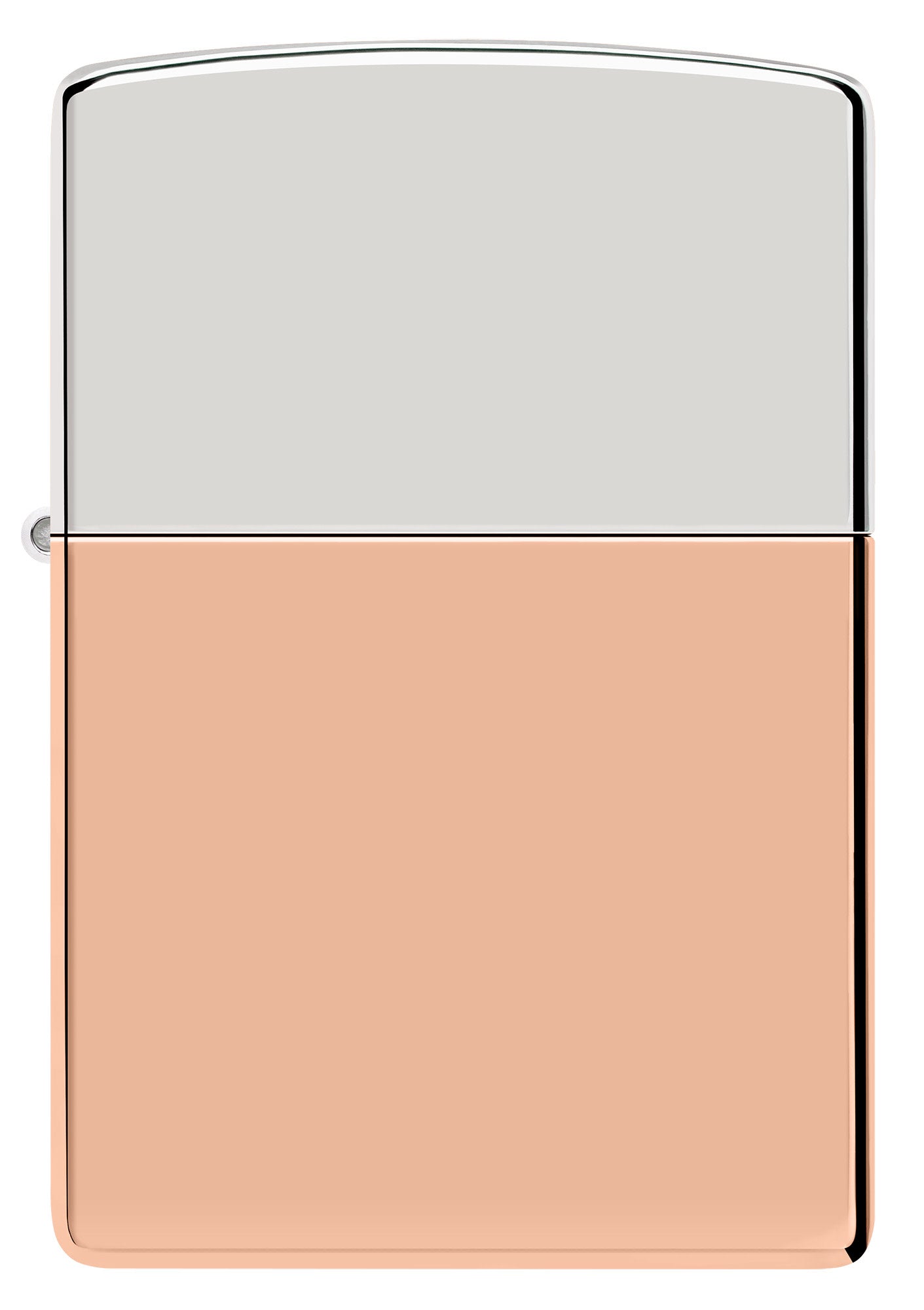 Front shot of Zippo Bimetal Case Lighter - Copper Lid Windproof Lighter.