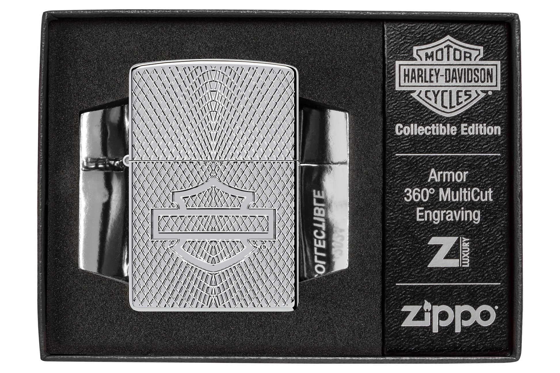 Zippo Harley-Davidson® Armor High Polish Chrome Windproof Lighter 