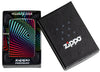 Zippo Rainbow Pattern Design 540 Color Windproof Lighter in its packaging.