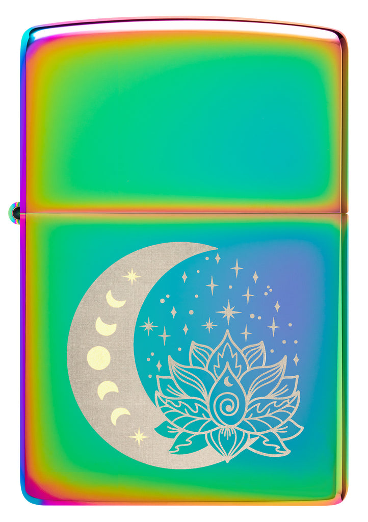 Front view of Zippo Spiritual Multi-Color Windproof Lighter.