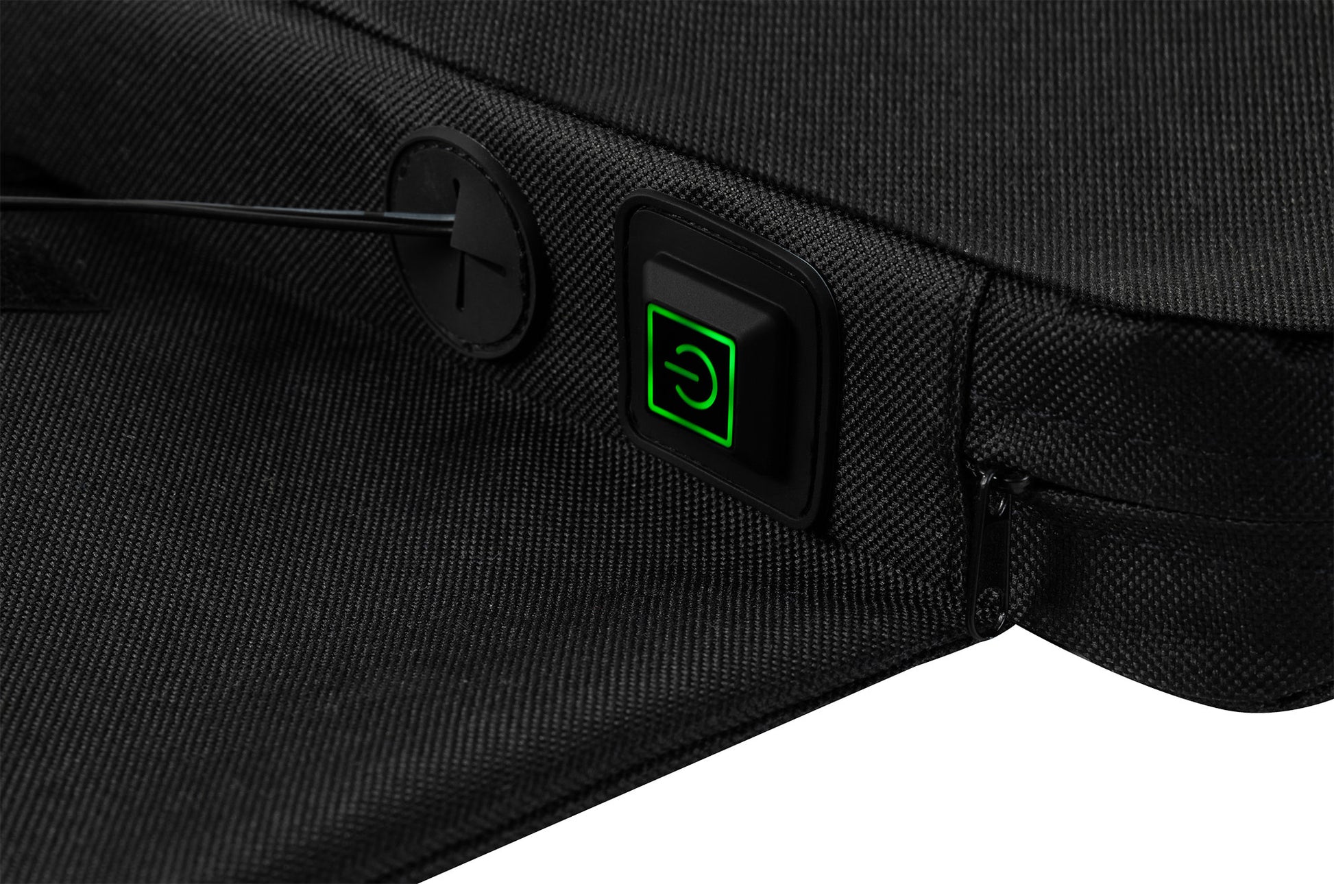 Cropped image of Zippo Heated Seat - Single showing the power button.