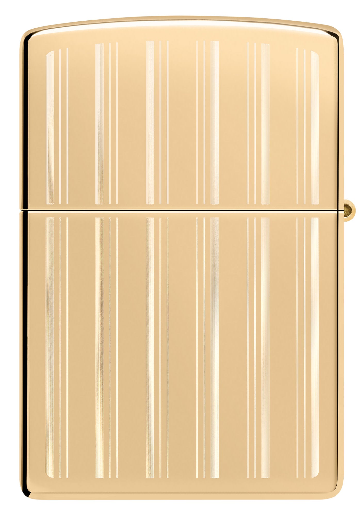 Back view of Zippo Design High Polish Brass Windproof Lighter.