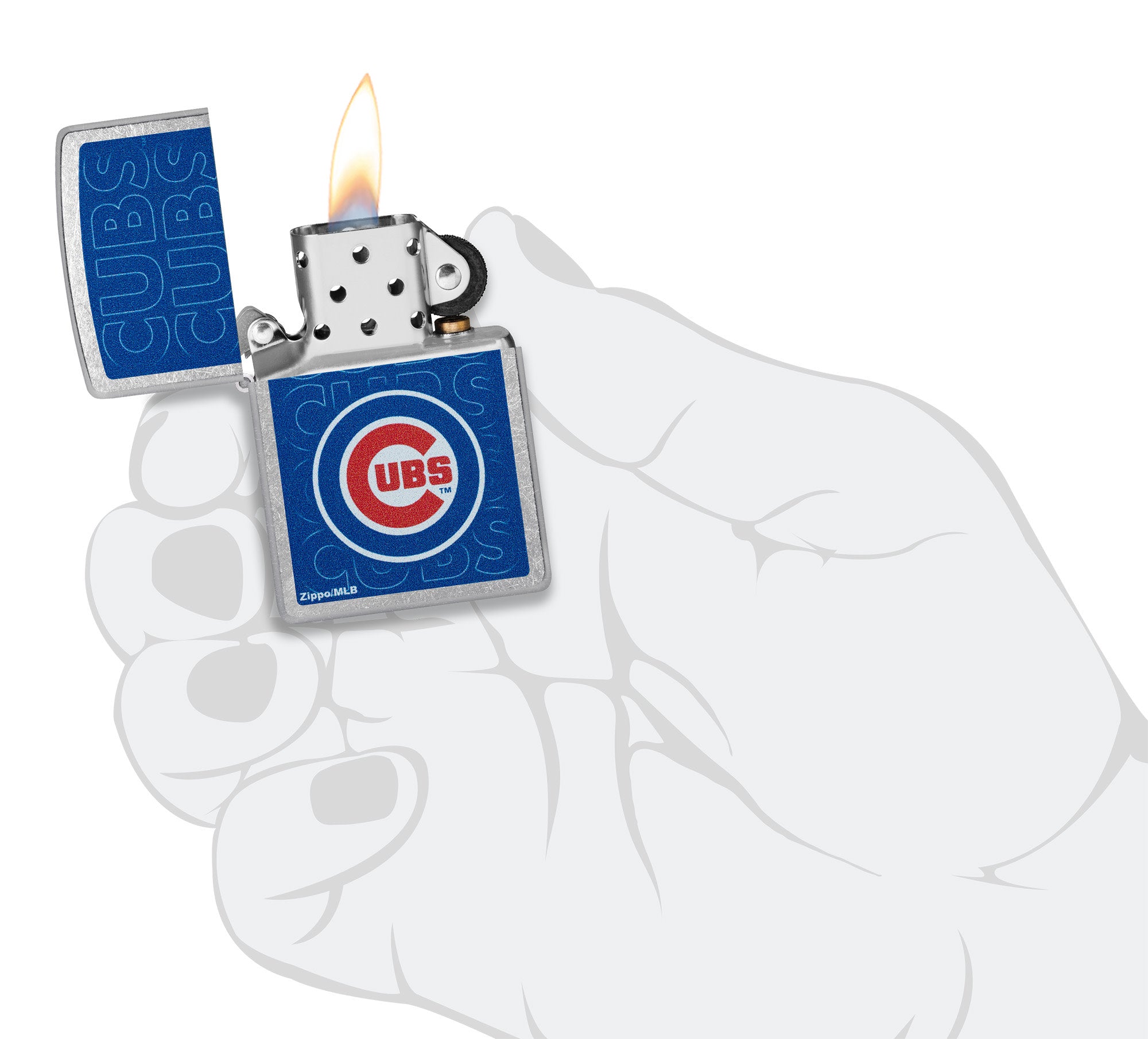 Zippo MLB® Chicago Cubs™ Street Chrome Windproof Lighter
