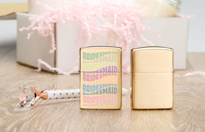 Lifestyle Image of Bridesmaid Design Windproof Lighter