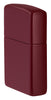 Angled shot of Zippo Classic Merlot Windproof Lighter showing the front and right side of the lighter.