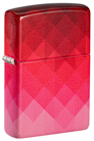 Front shot of Zippo Ombre Pixel Design 540 Matte Windproof Lighter standing at a 3/4 angle.