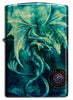 Front view of Zippo Anne Stokes Collection 540 Tumbled Brass Windproof Lighter.