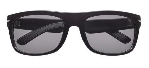 Front shot of Polarized Curved Sunglasses OB33 - Black