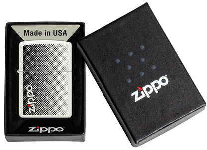 Static Zippo Design Windproof Lighter in its packaging.
