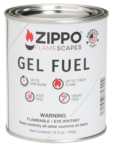 Front view of Zippo FlameScapes™ Gel Fuel can.