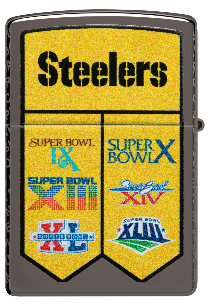 Zippo NFL Pittsburgh Steelers Super Bowl Commemorative Armor Black Ice