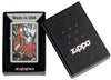 Zippo Parrot Pals Design High Polish Chrome Windproof Lighter in its packaging.