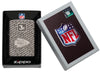 Zippo NFL Kansas City Chiefs Super Bowl Commemorative Armor Black Ice Windproof Lighter in its packaging.