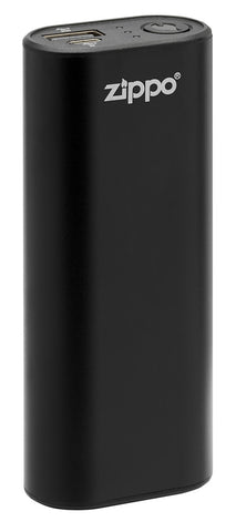Front angled shot of Zippo Black HeatBank® 6 Rechargeable Hand Warmer.