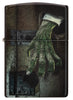 Front shot of Glow In the Dark Zombie Hand Windproof Lighter.
