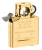 Front shot of Zippo Gold Flashed Pipe Insert standing at a 3/4 angle.