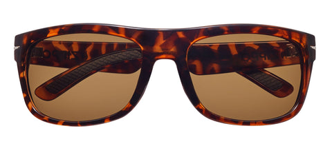 Front shot of Polarized Curved Sunglasses OB33 - Leopard