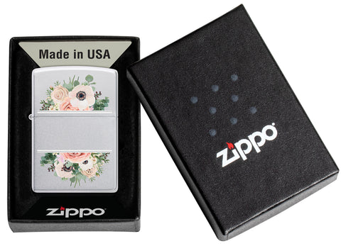 Floral Lighter Windproof Lighter in its packaging