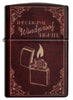Front view of Zippo Storybook 540 Matte Windproof Lighter.