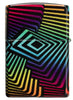 Back shot of Zippo Rainbow Pattern Design 540 Color Windproof Lighter.