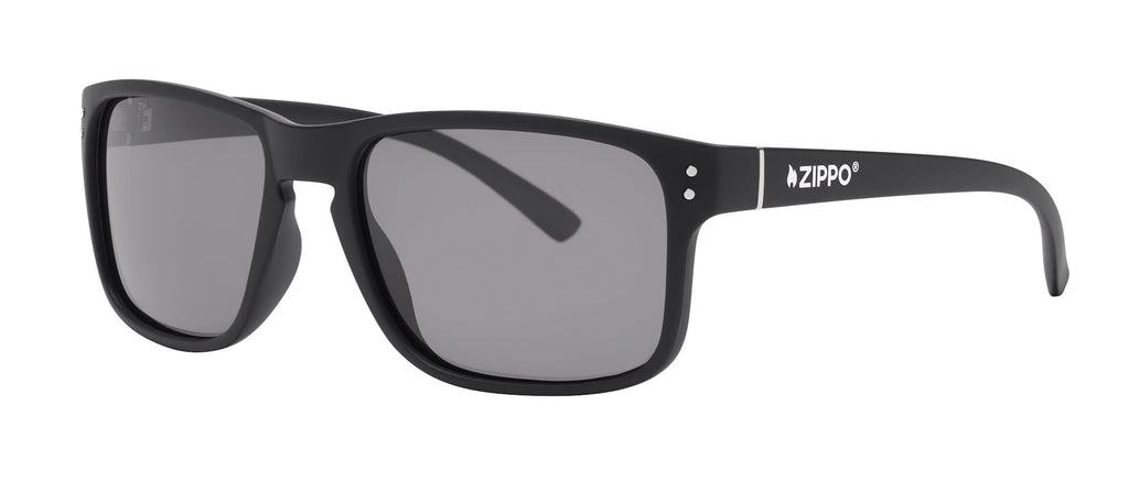 Front shot of Polarized Square Sunglasses OB78 - Black
