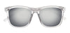 Front shot of Classic Angular Transparent Sunglasses OB63 - Grey