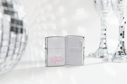 Lifestyle Image of Colorful Bridesquad Design Windproof Lighter