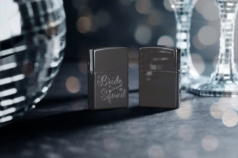 Lifestyle Image of Bridesquad Design Windproof Lighter