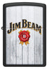 Front shot of Zippo Jim Beam Black Matte Windproof Lighter.