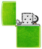 Zippo Classic Lurid Windproof Lighter with its lid open and unlit.