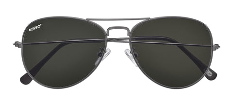 Front shot of Classic Pilot Sunglasses OB36 - Black