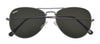 Front shot of Classic Pilot Sunglasses OB36 - Black