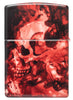 Back view of Zippo Spooky Skulls 540 Matte Windproof Lighter.
