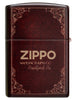 Back view of Zippo Storybook 540 Matte Windproof Lighter.