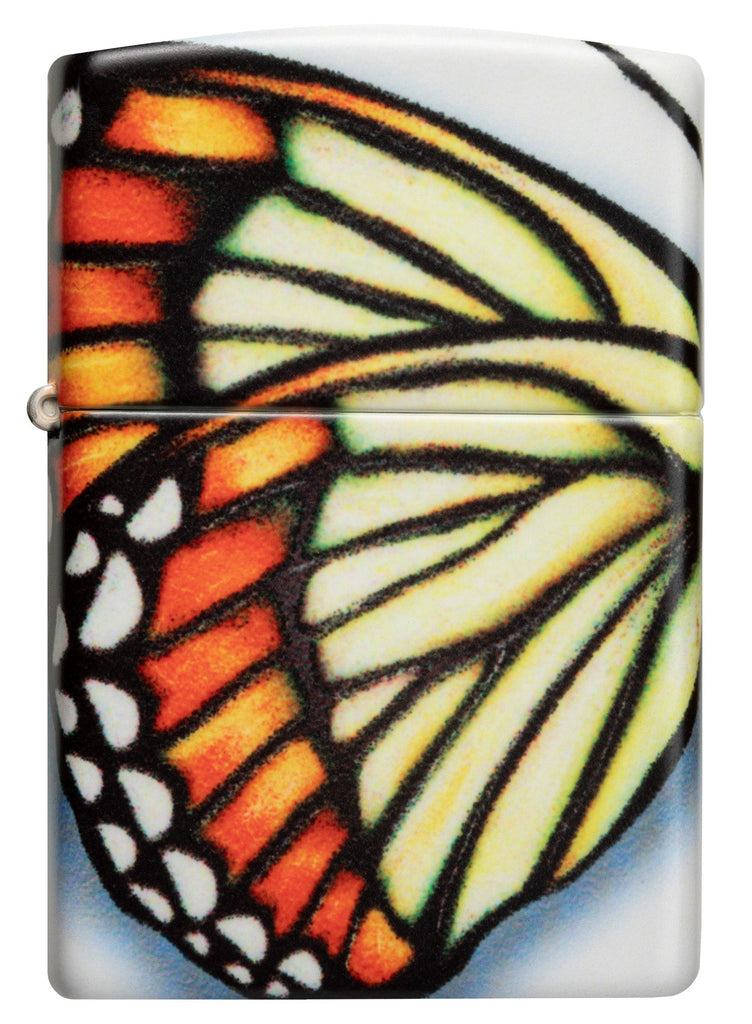 Front shot of Zippo Butterfly Design 540 Color Windproof Lighter.