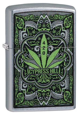 Solid Sterling Silver Marijuana Leaf Bic Lighter Case