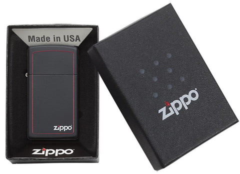 1618ZB, Zippo Slim Black Matte - Packaging