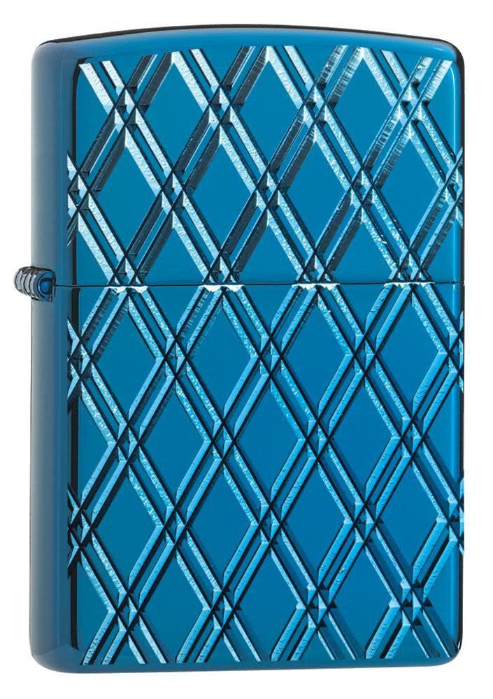 ArmorÂ® High Polish Blue Diamonds standing at a 3/4 angle