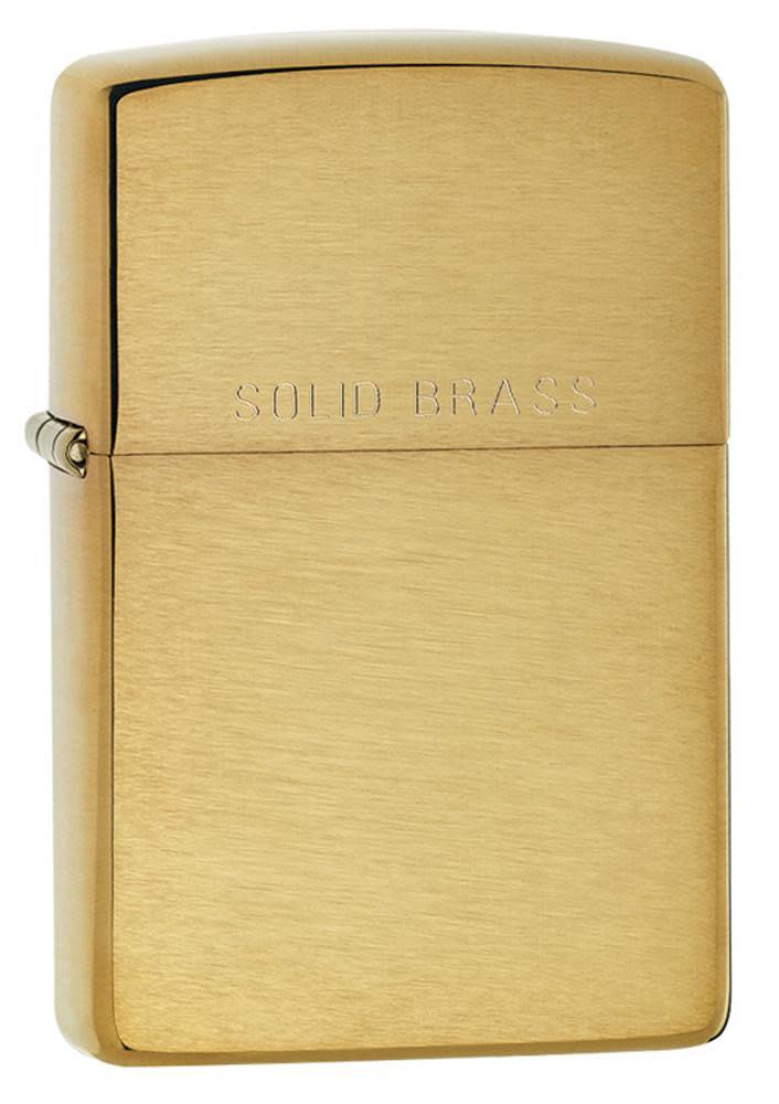 Classic Brushed Solid Brass Windproof Lighter