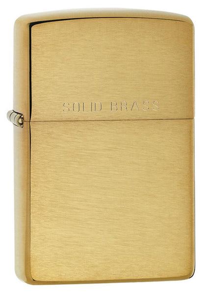 zippo stingray brushed brass solid brass