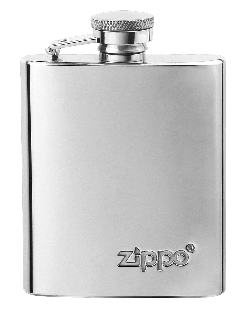 Front view of Zippo Flask