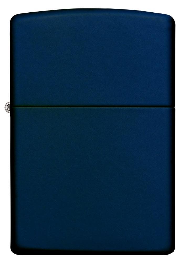 Front shot of Classic Navy Matte Windproof Lighter 