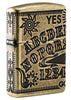 Front shot of Armor® Antique Brass Ouija Board Design standing at a 3/4 angle