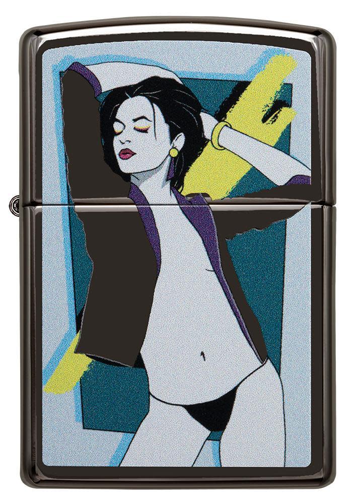 Front view of the Pop Art Women Design Lighter
