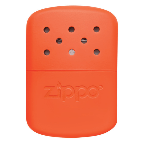 Front of Front of 12-Hour Orange Refillable Hand Warmer