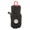 Black and Red Nylon Paracord Pouch Open