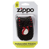 Black and Red Nylon Paracord Pouch packaging