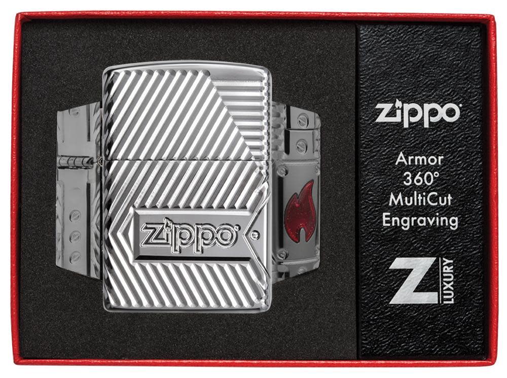 Zippo Bolts Design Rüzgarın Çakmak ambalajında